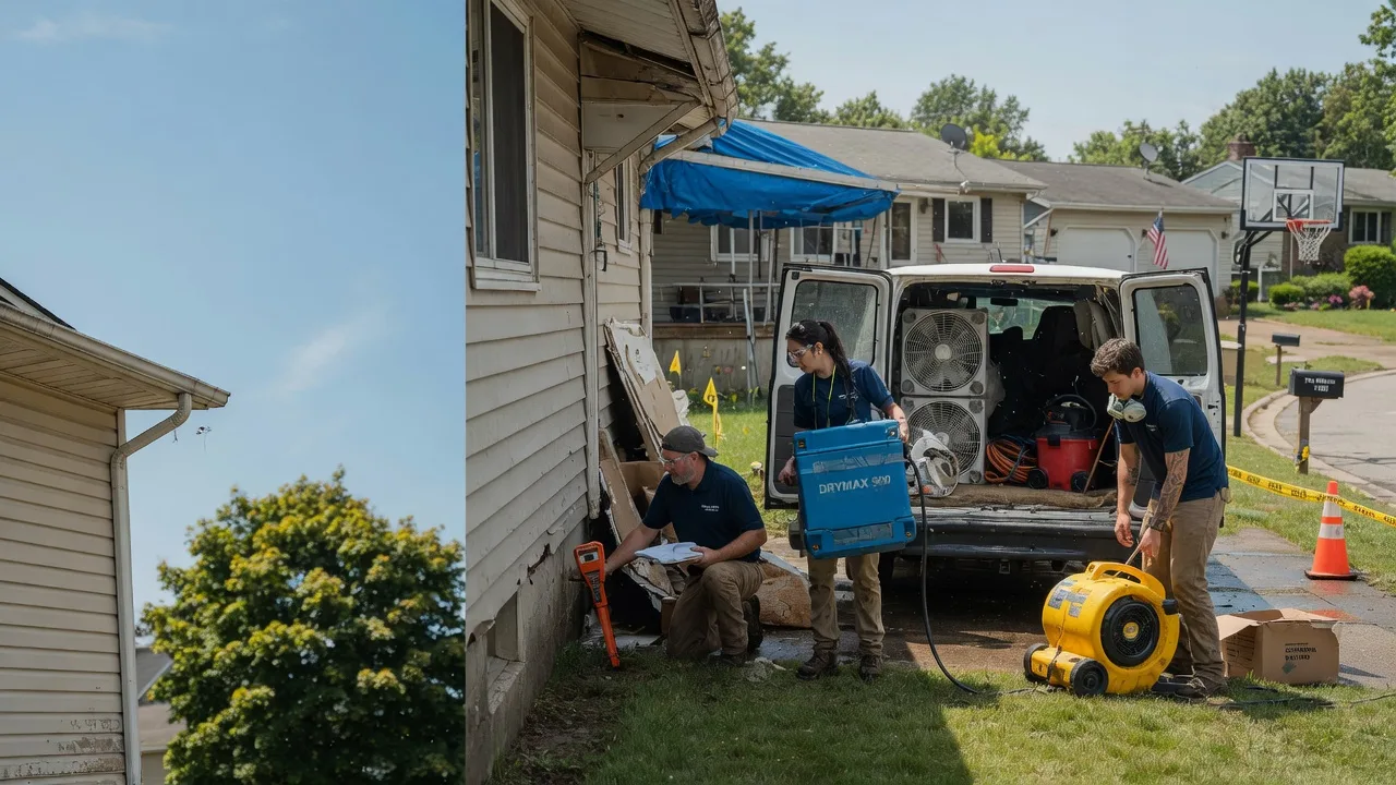 Ceiling Leak Cleanup in Marysville, OH near me